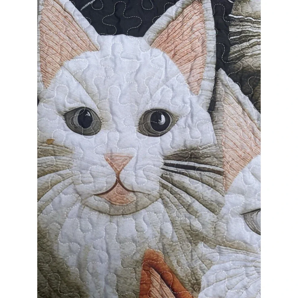 Cats Fur Parents Quilted Throw 80